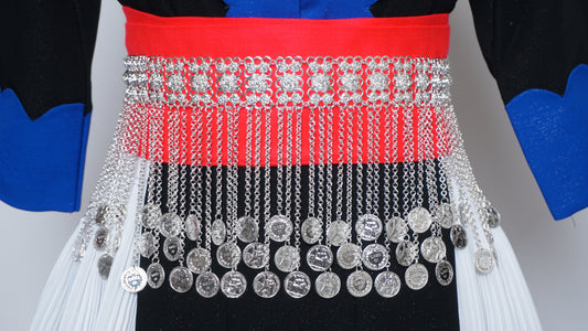 String Coin Chain Belt (40")