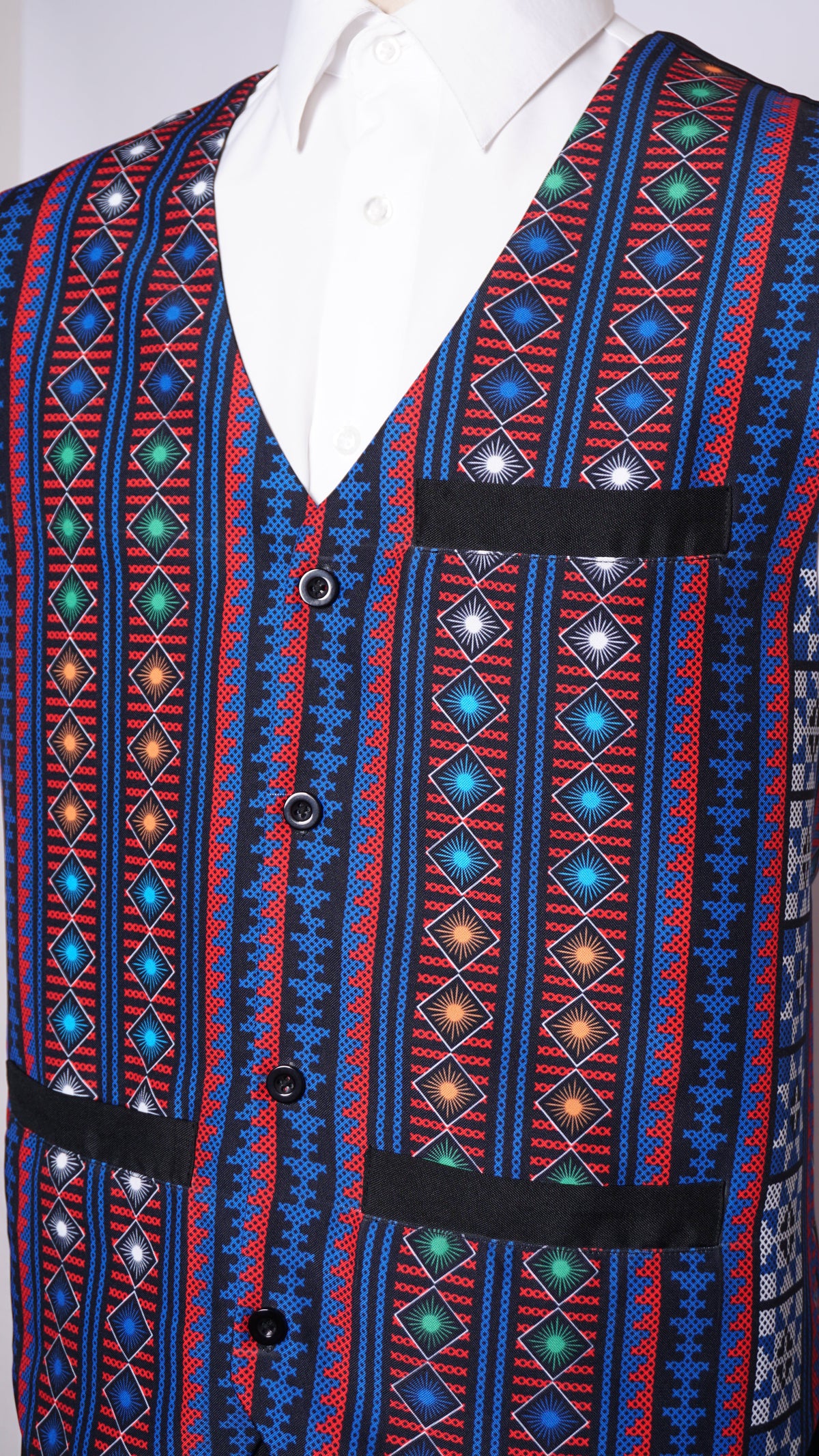 Printed Hmong Vest Sun