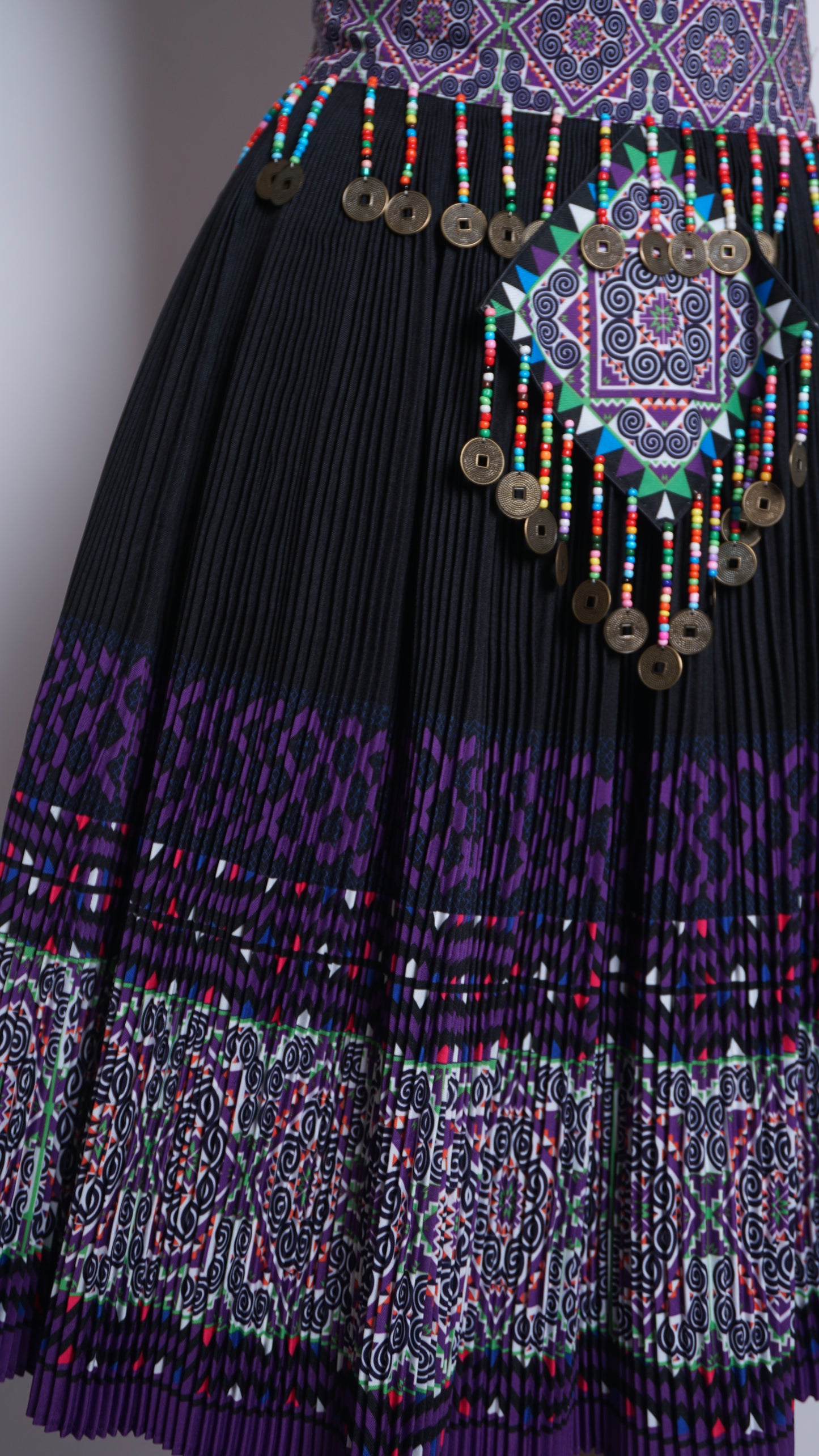 Printed Skirt Purple