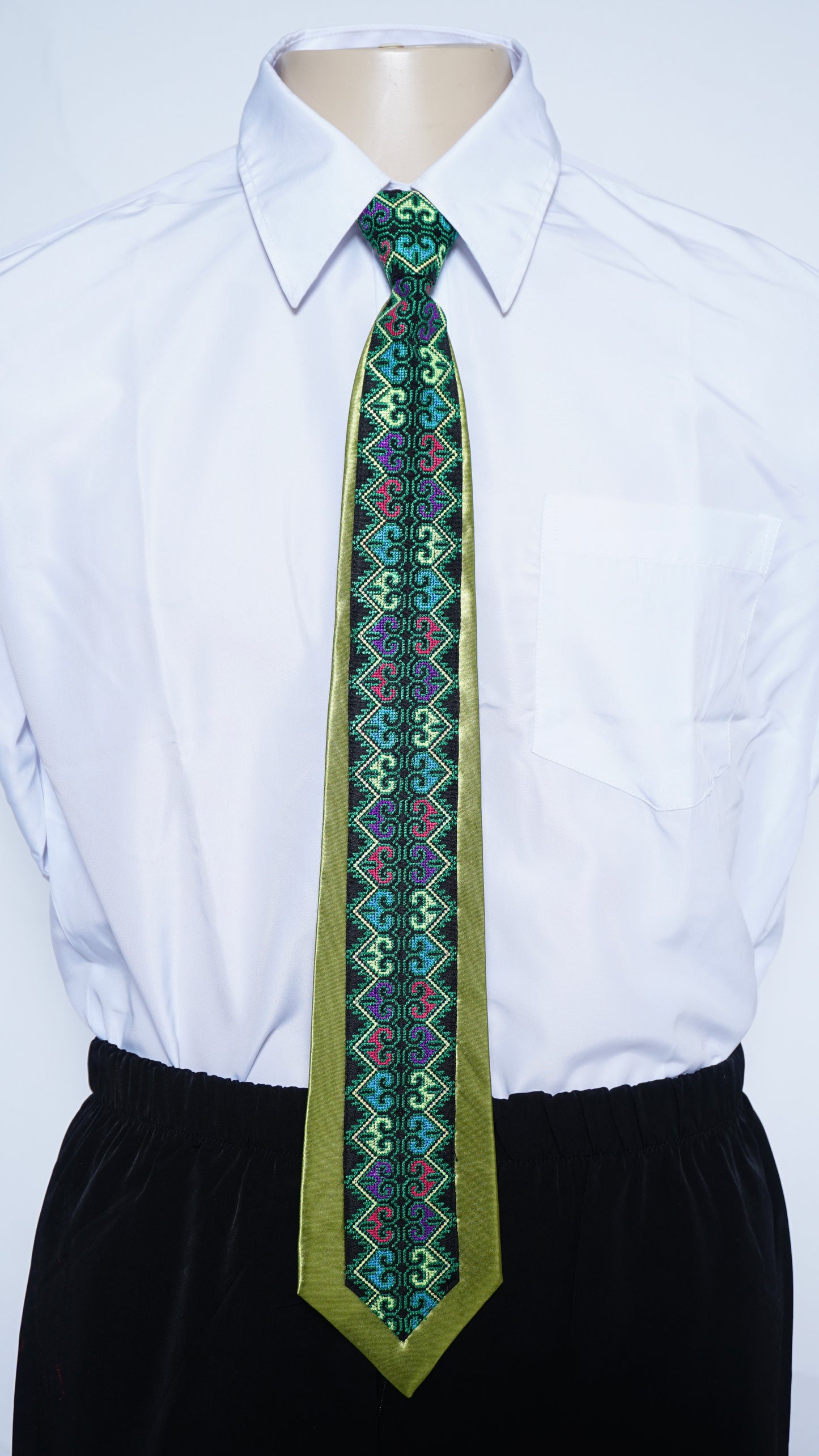 Men's Army Green Tie