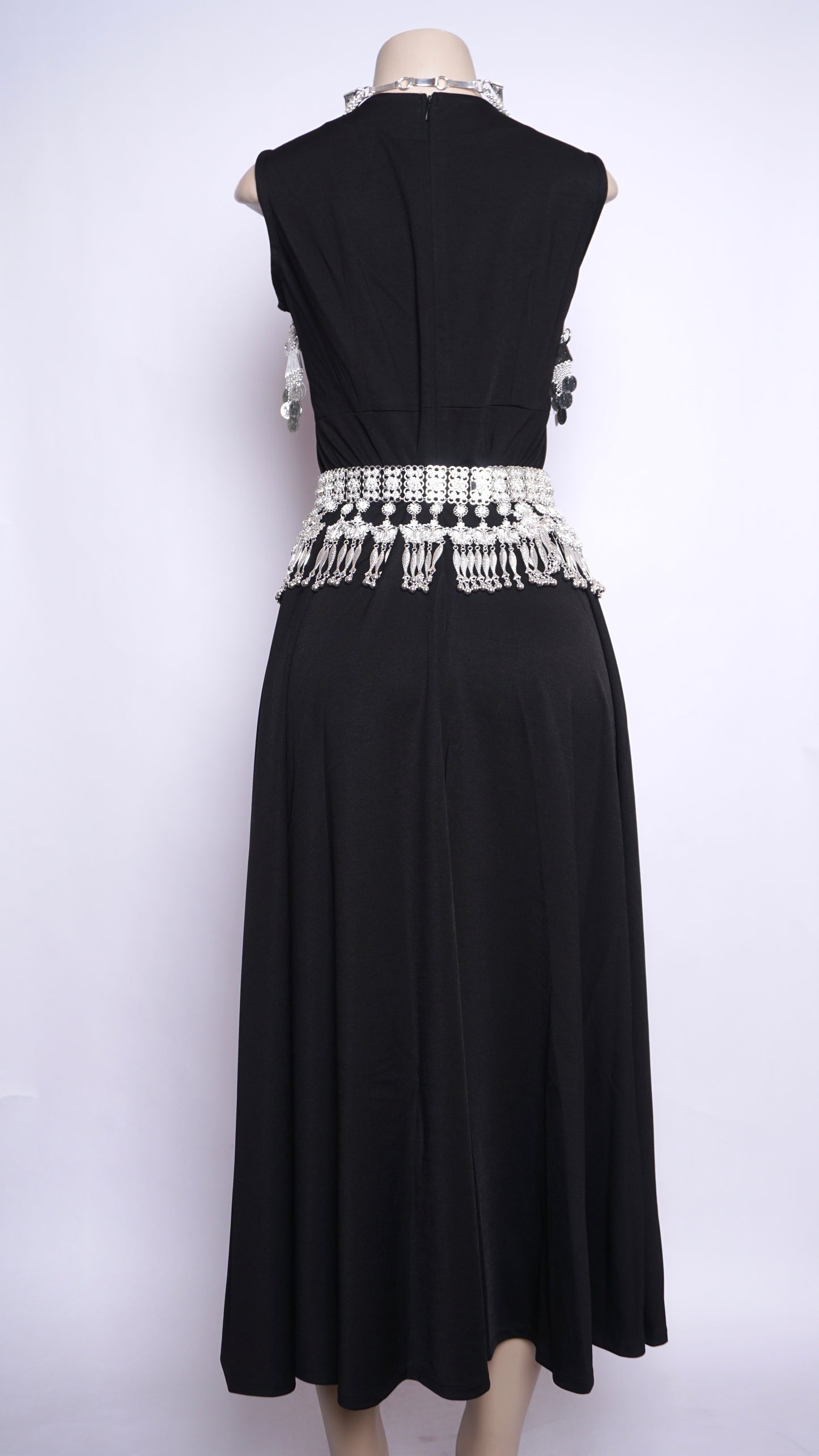 Black Sleeveless Maxi Dress