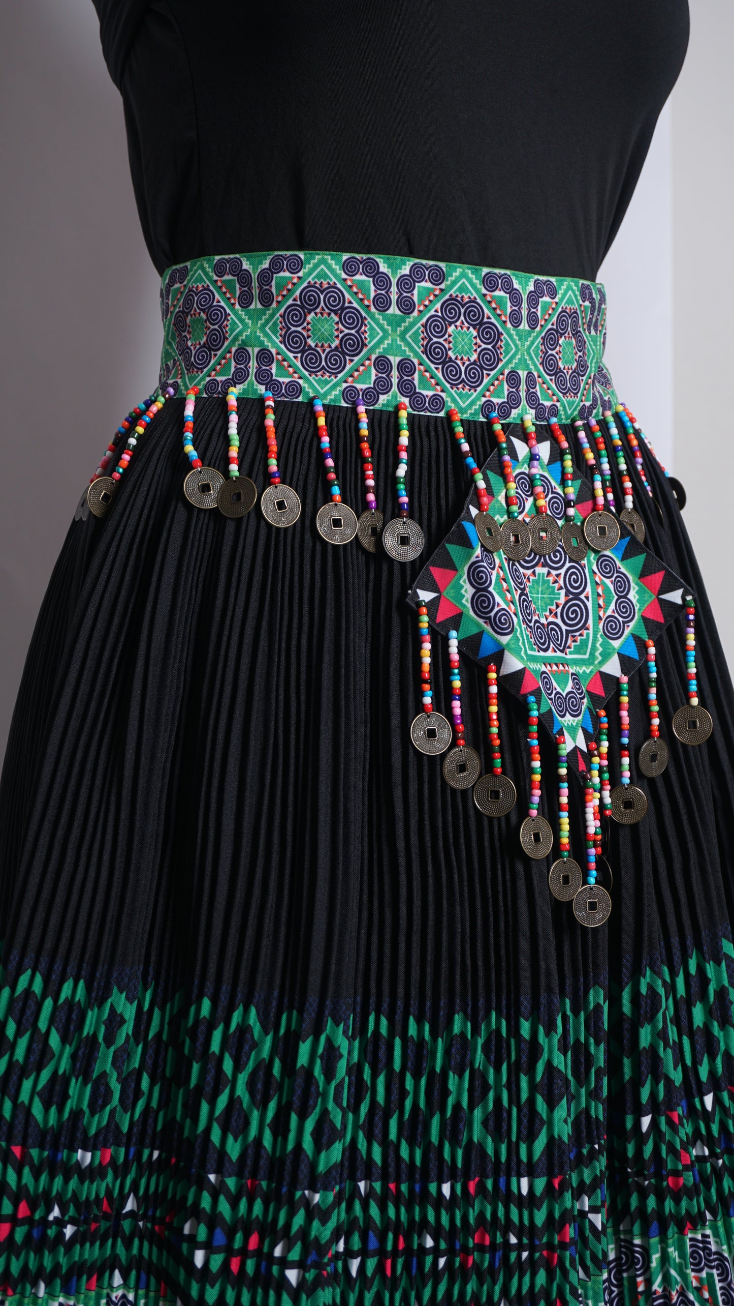 Printed Skirt Green