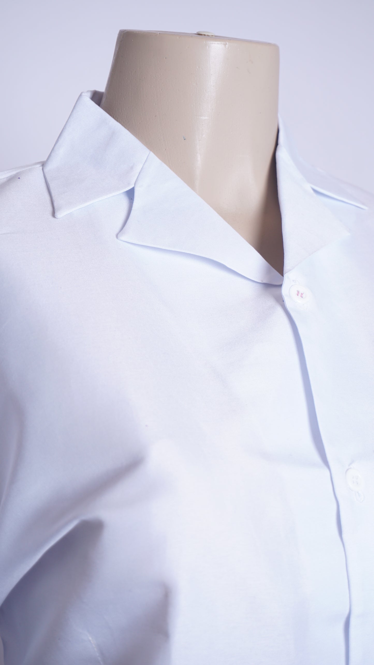 Girl's Double White Collar Shirt (36")