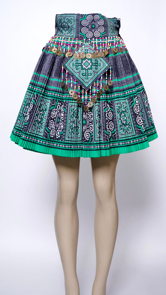 Printed Skirt Green