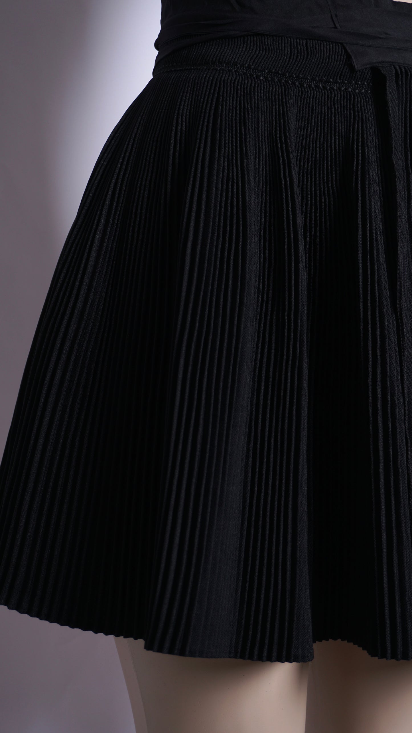 Pleated Black Skirt