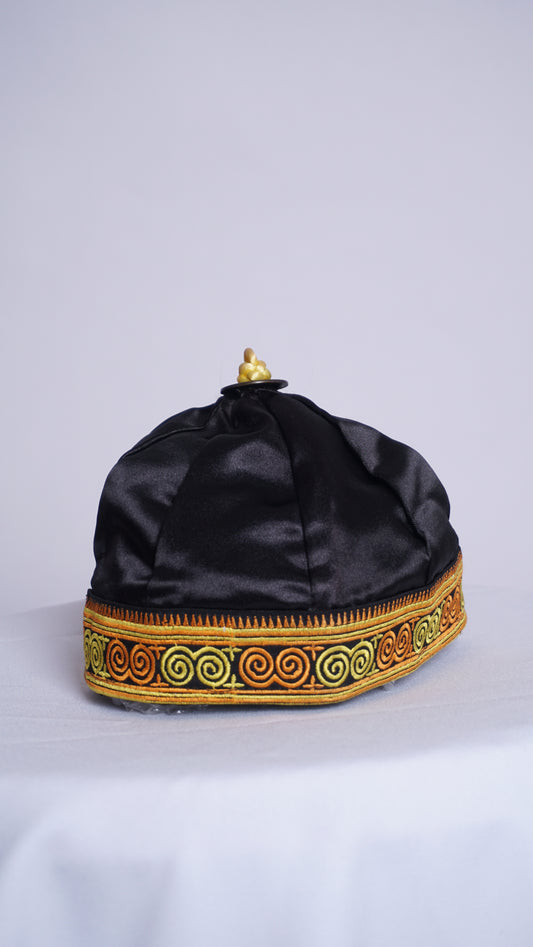 Hmong Hat-Yellow Qwj (18")
