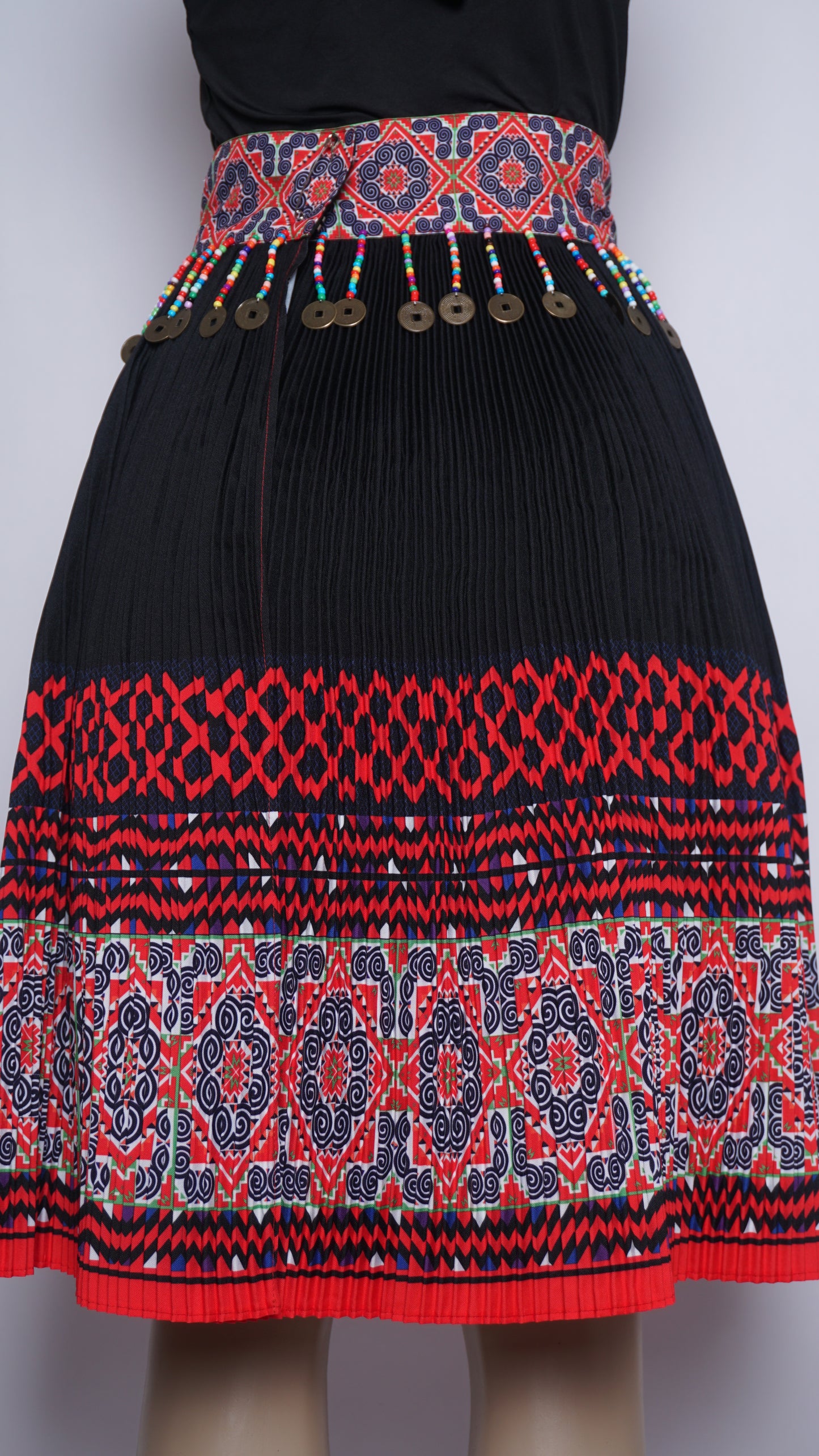 Printed Skirt Red