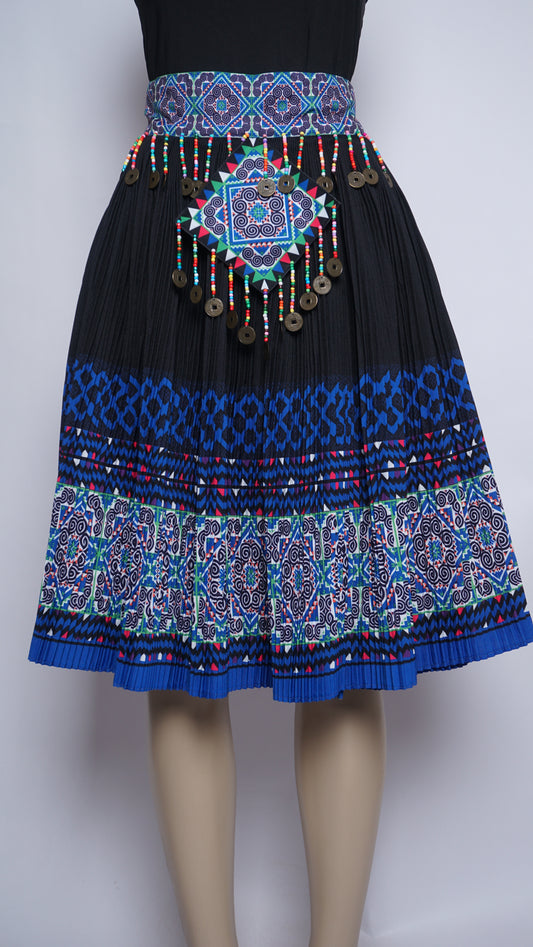 Printed Skirt Blue