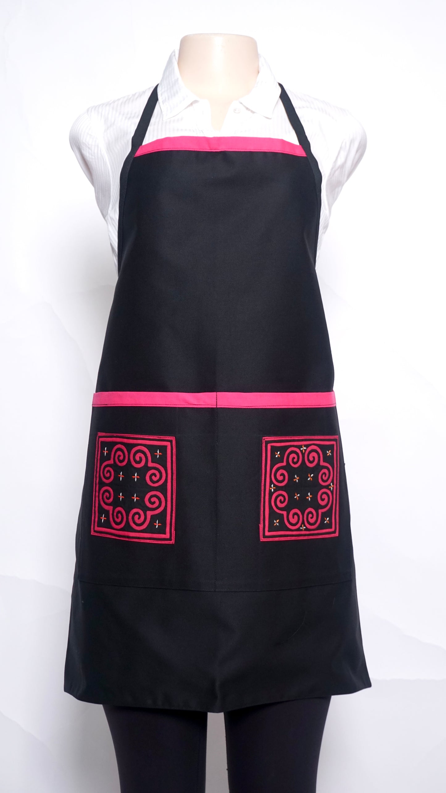 Pink/Black Apron
