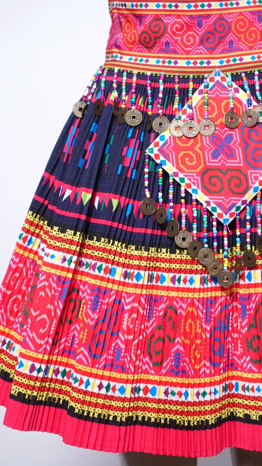 Printed Skirt Pink