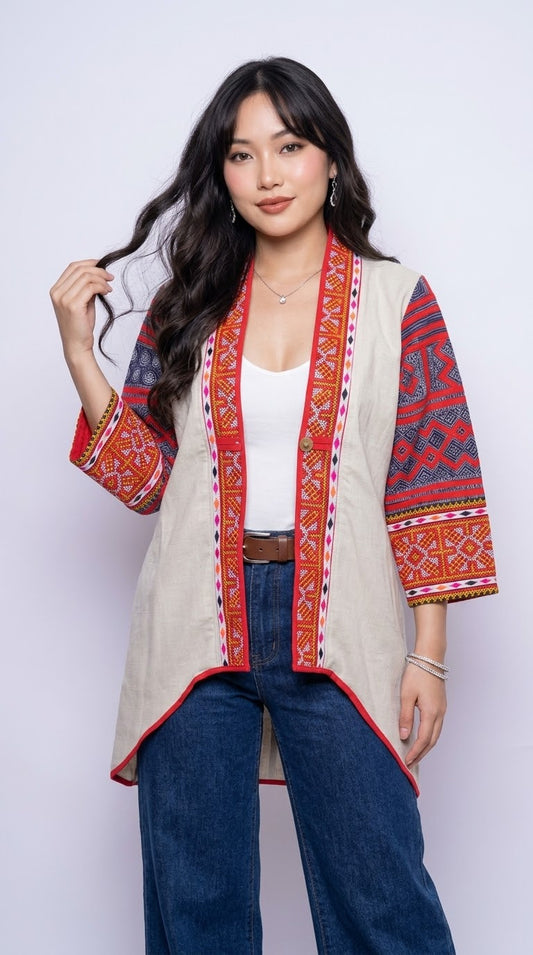Hill Tribe High-Low Cardigan
