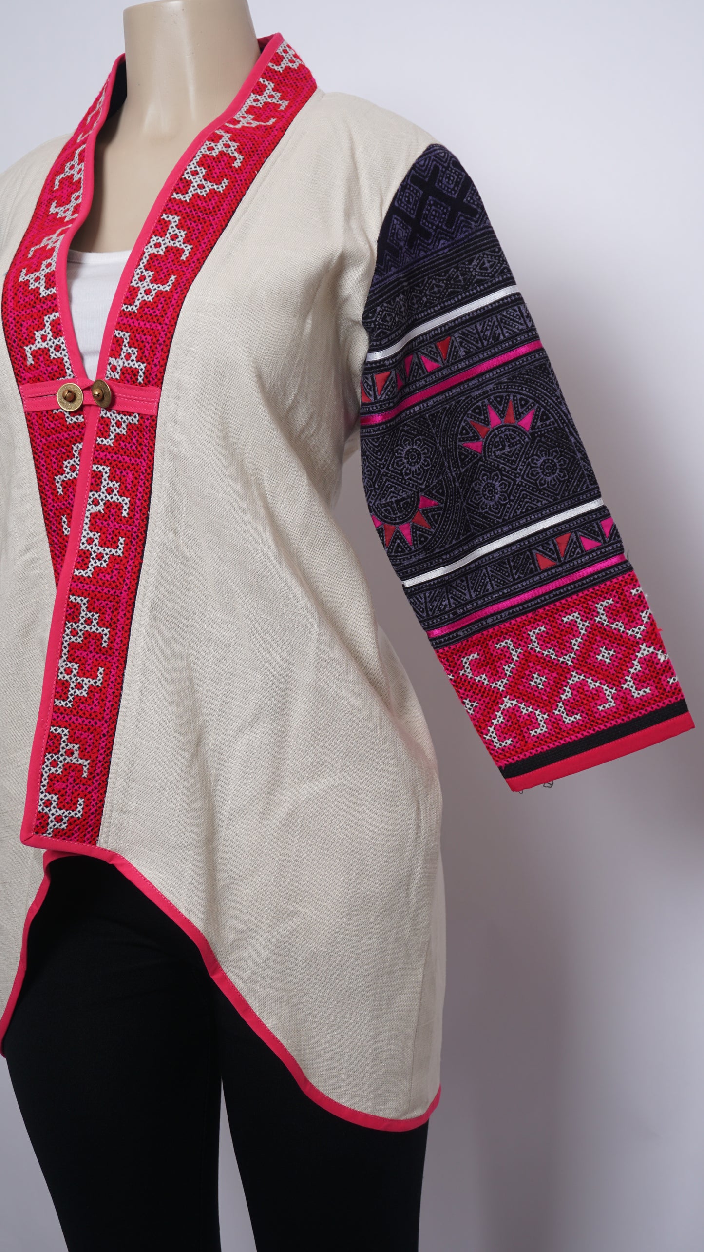 Hill Tribe High-Low Cardigan (40")