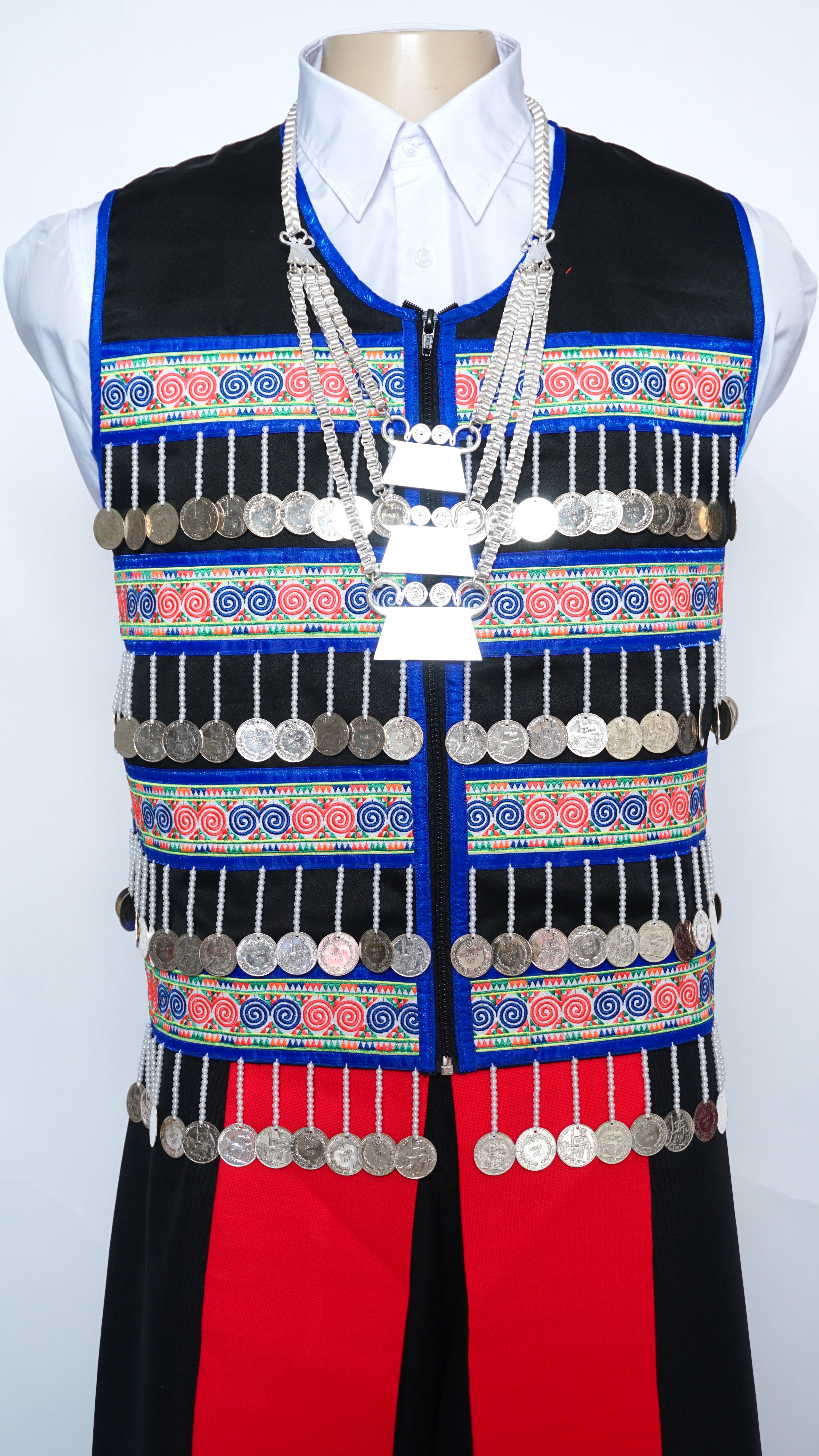 Hmong pajntaub shops coin vest for boys