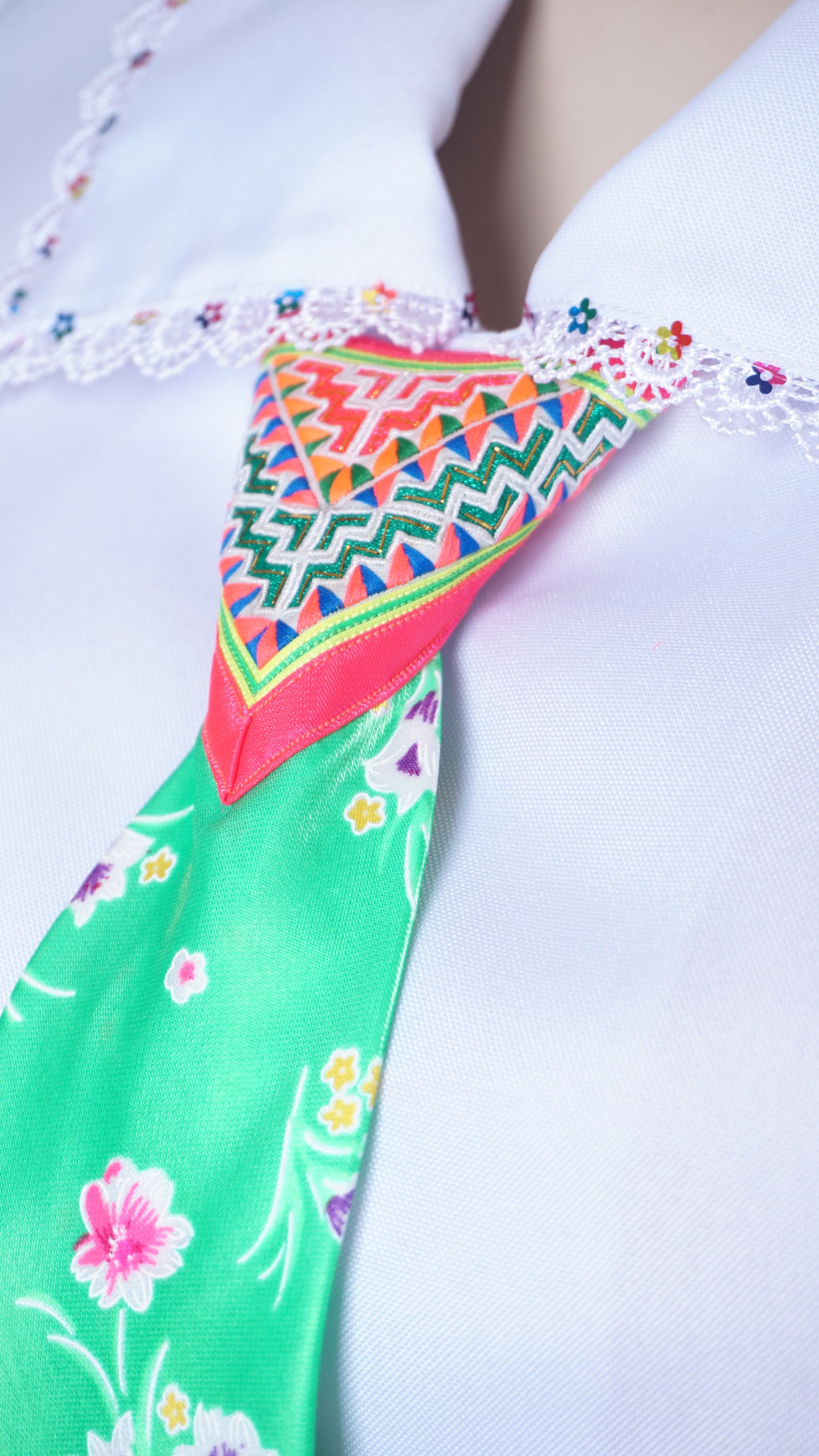 Women Green Tie
