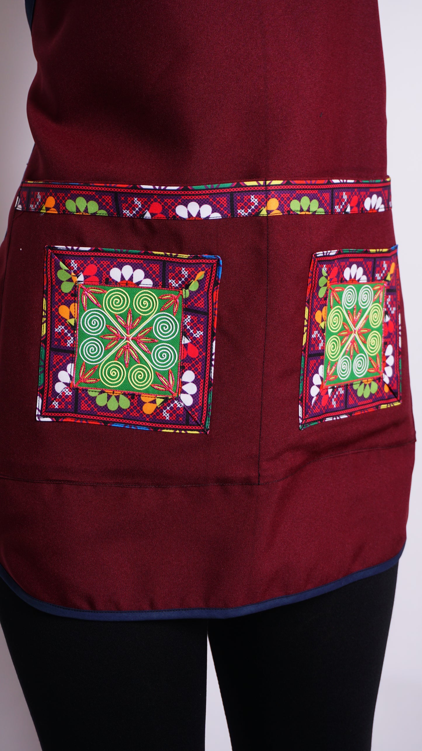 Burgundy Apron
