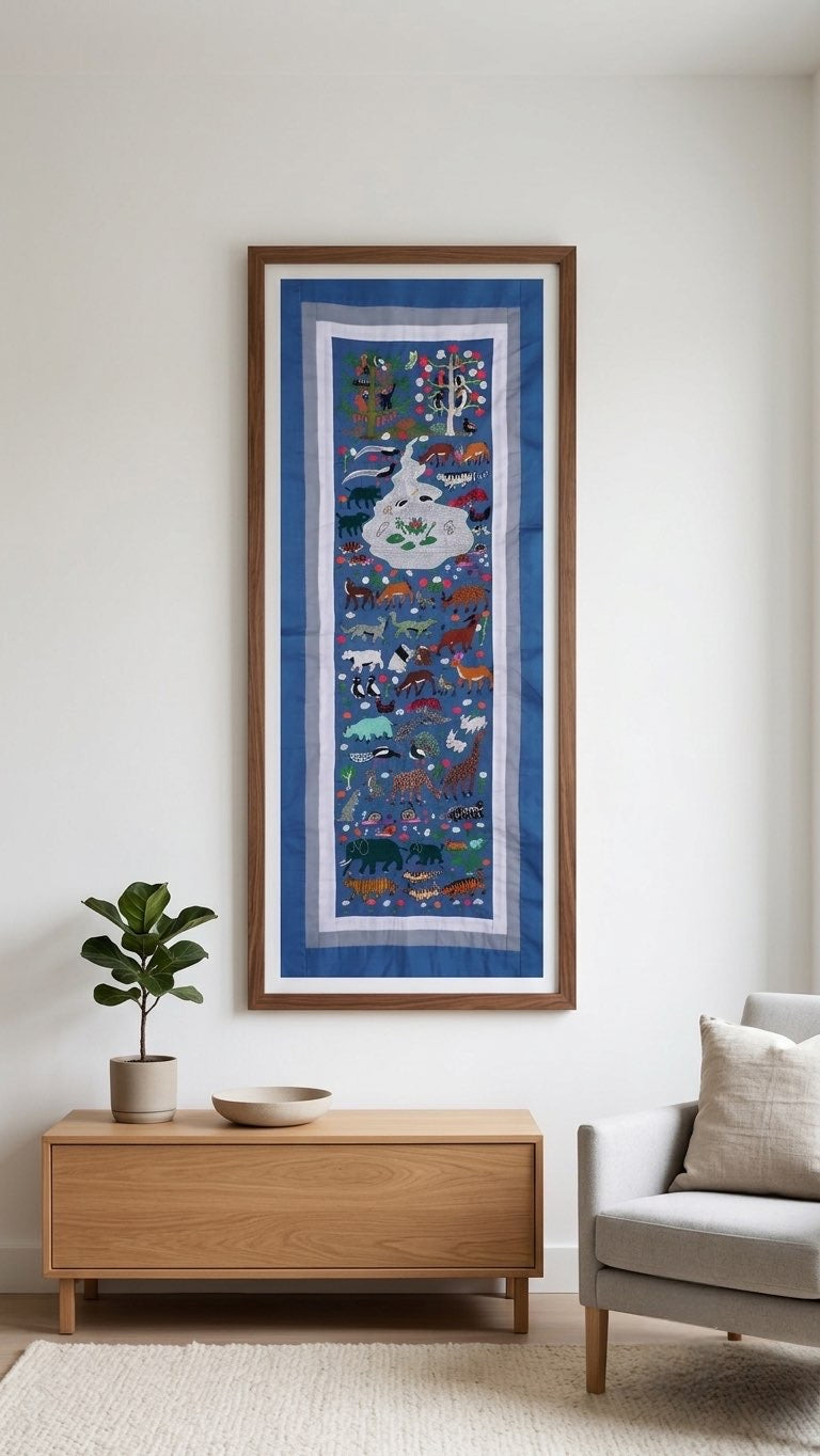 Wildlife Jungle Hmong Story Cloth