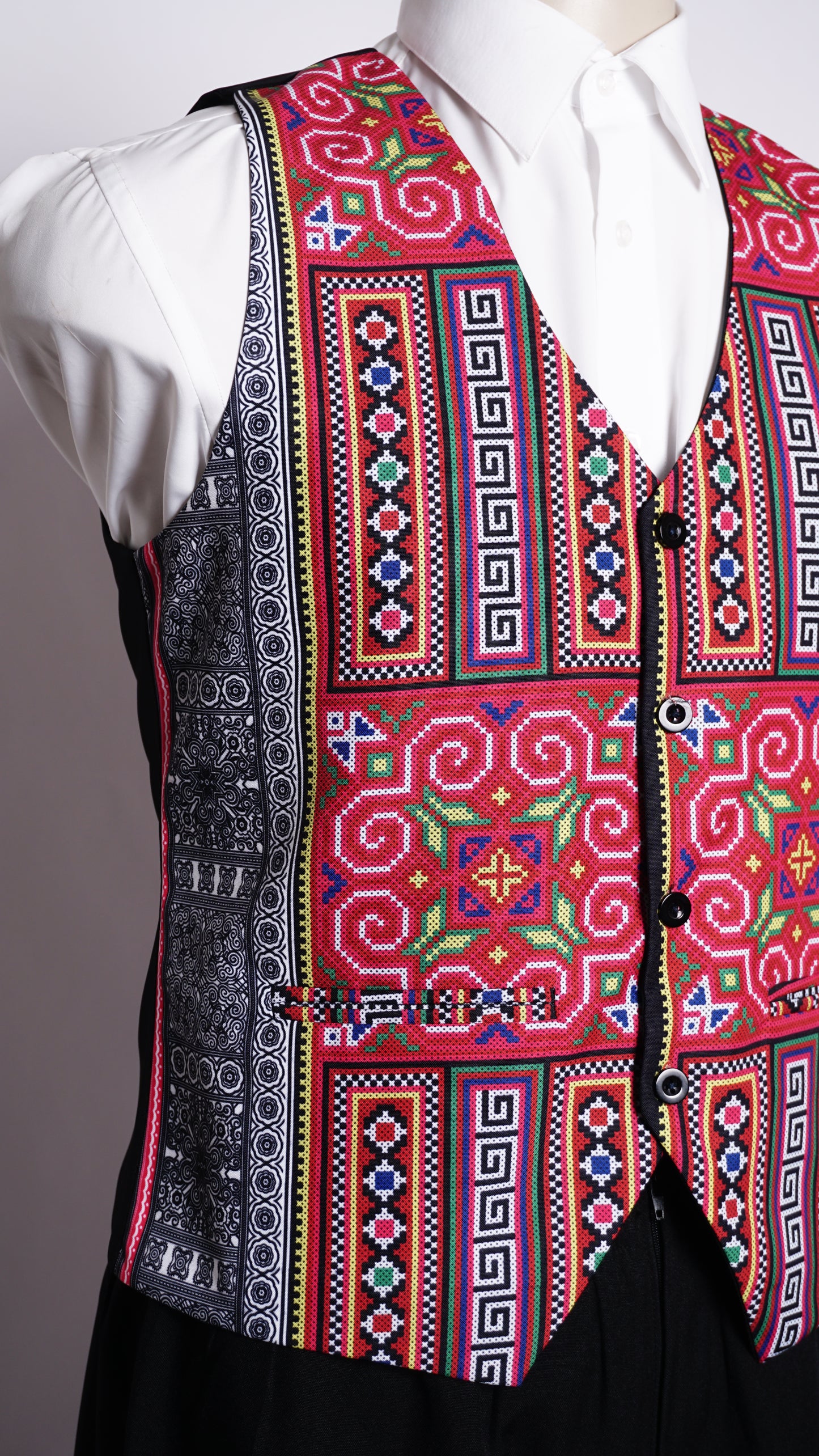 Printed Hmong Vest