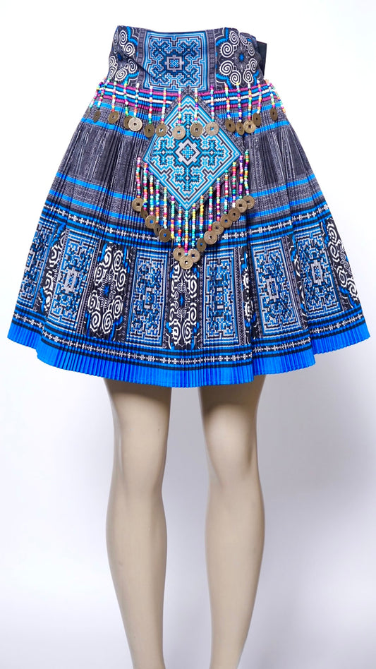 Printed Skirt Blue
