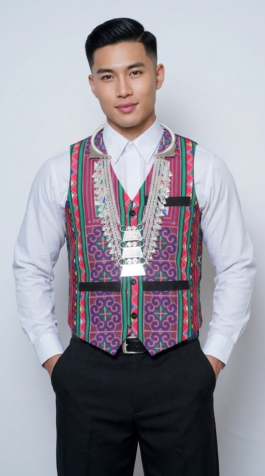 Printed Qwj Vest