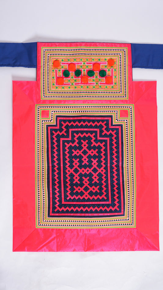 Handmade Hmong Baby Carrier- Pink