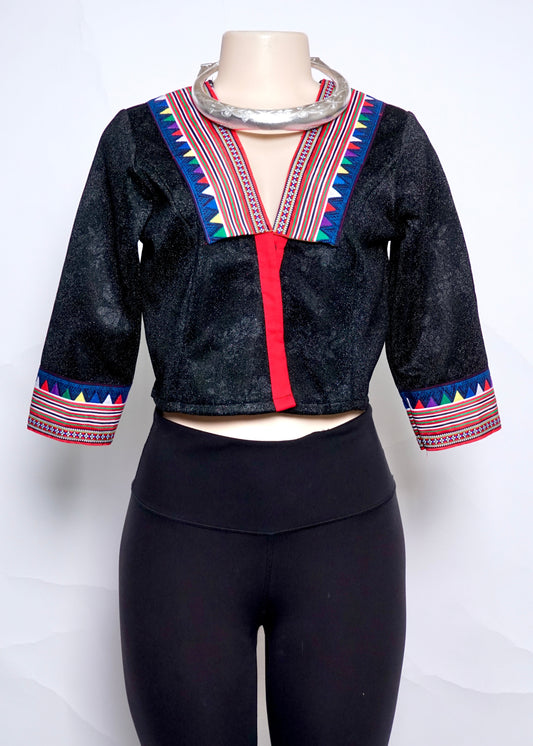 Hmong Hill Tribe Crop Top (36")