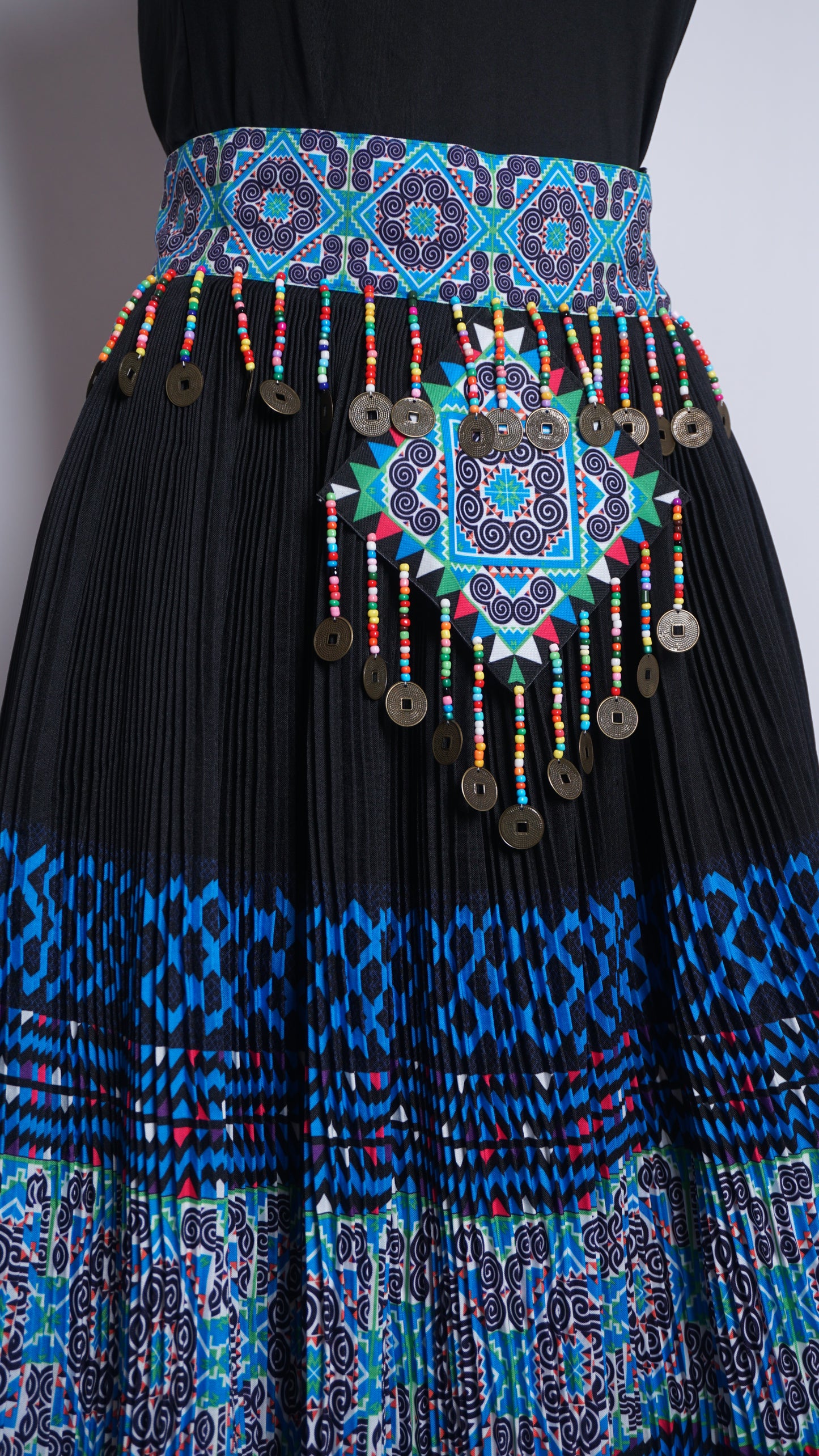 Printed Skirt Light Blue (36x26)