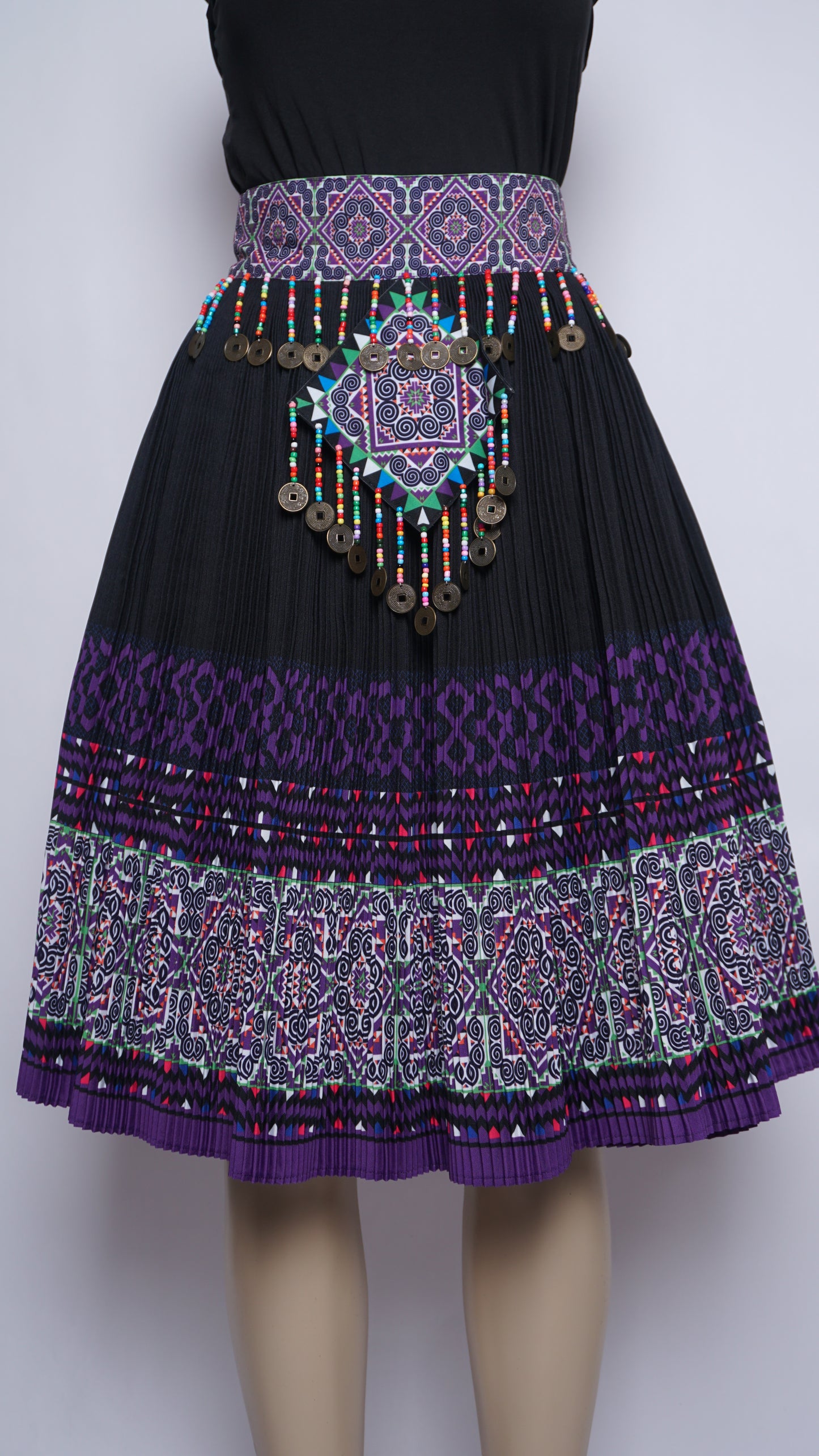 Printed Skirt Purple