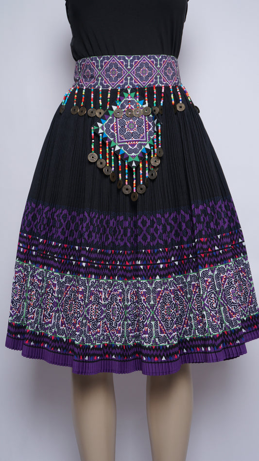 Printed Skirt Purple