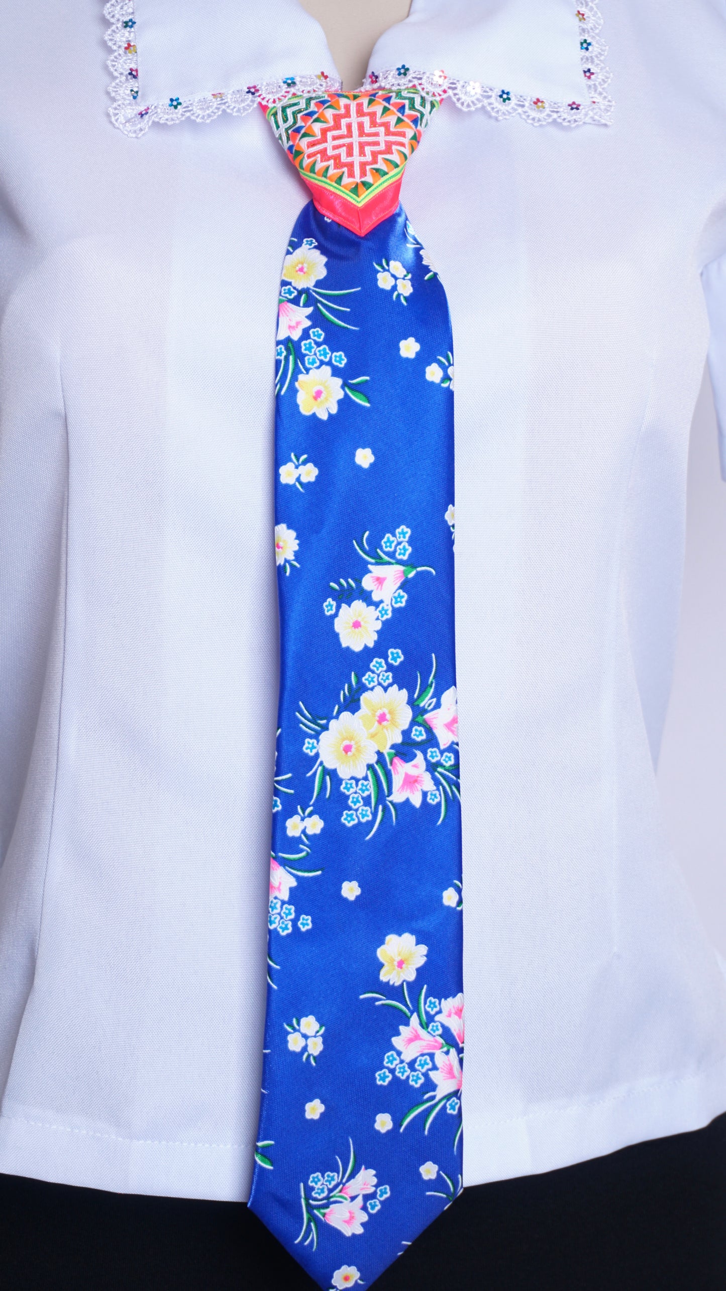 Women Blue Tie