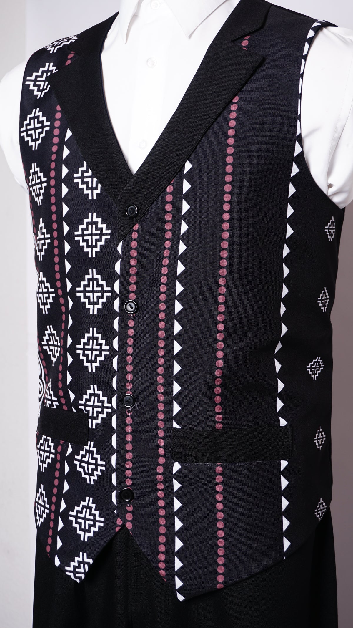 Printed Hmong Vest Qwj