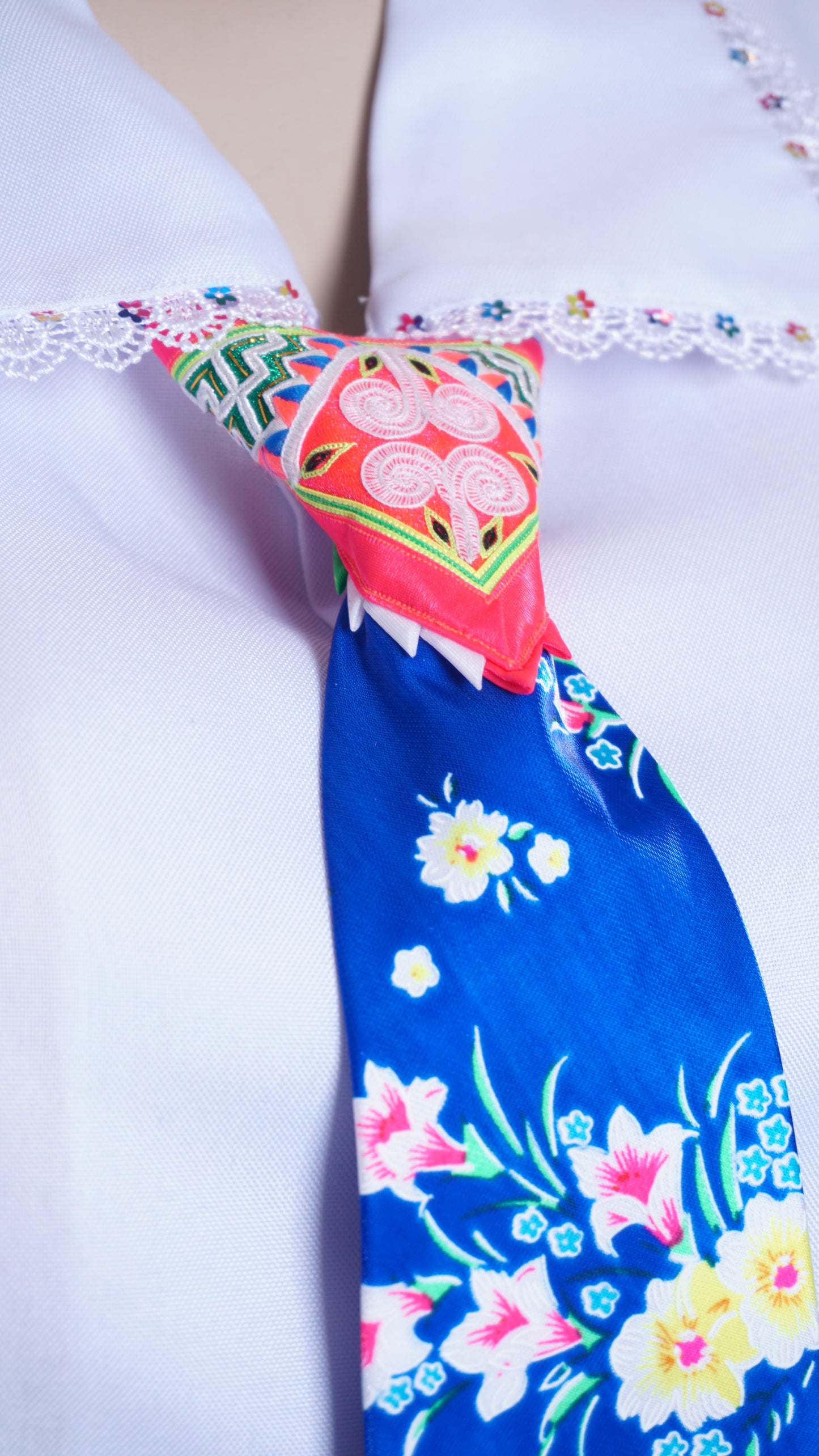 Women Blue Tie