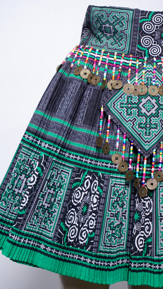 Printed Skirt Green