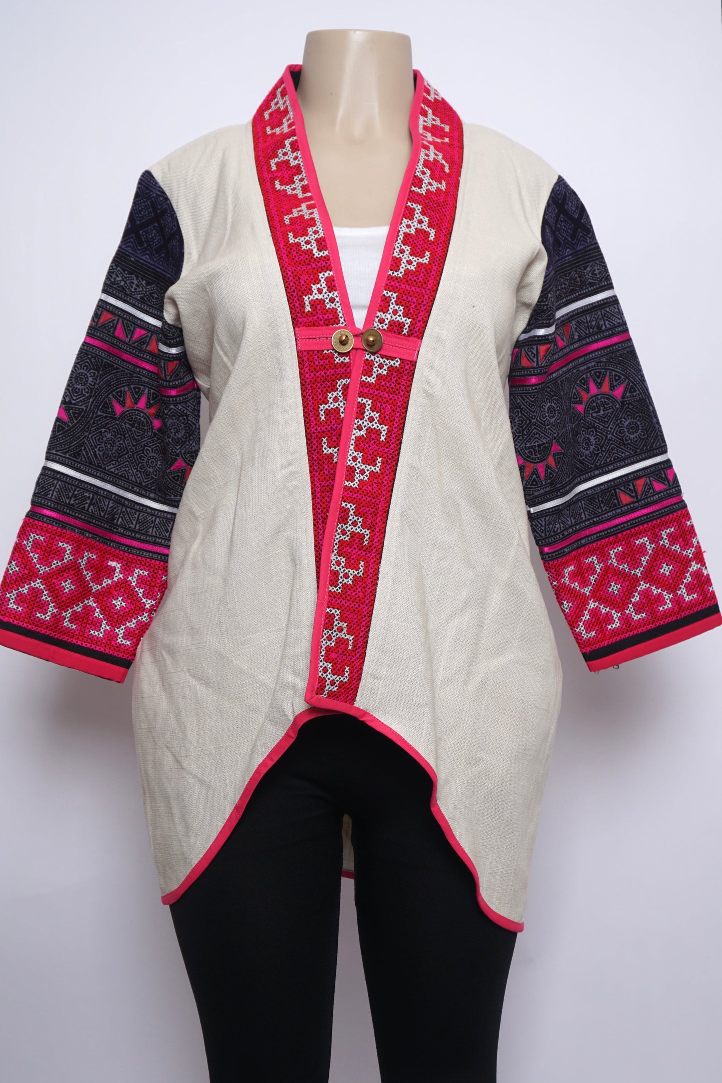 Hill Tribe High-Low Cardigan (40")