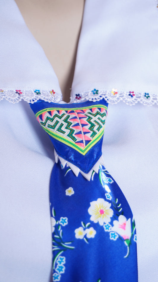 Women Blue Tie