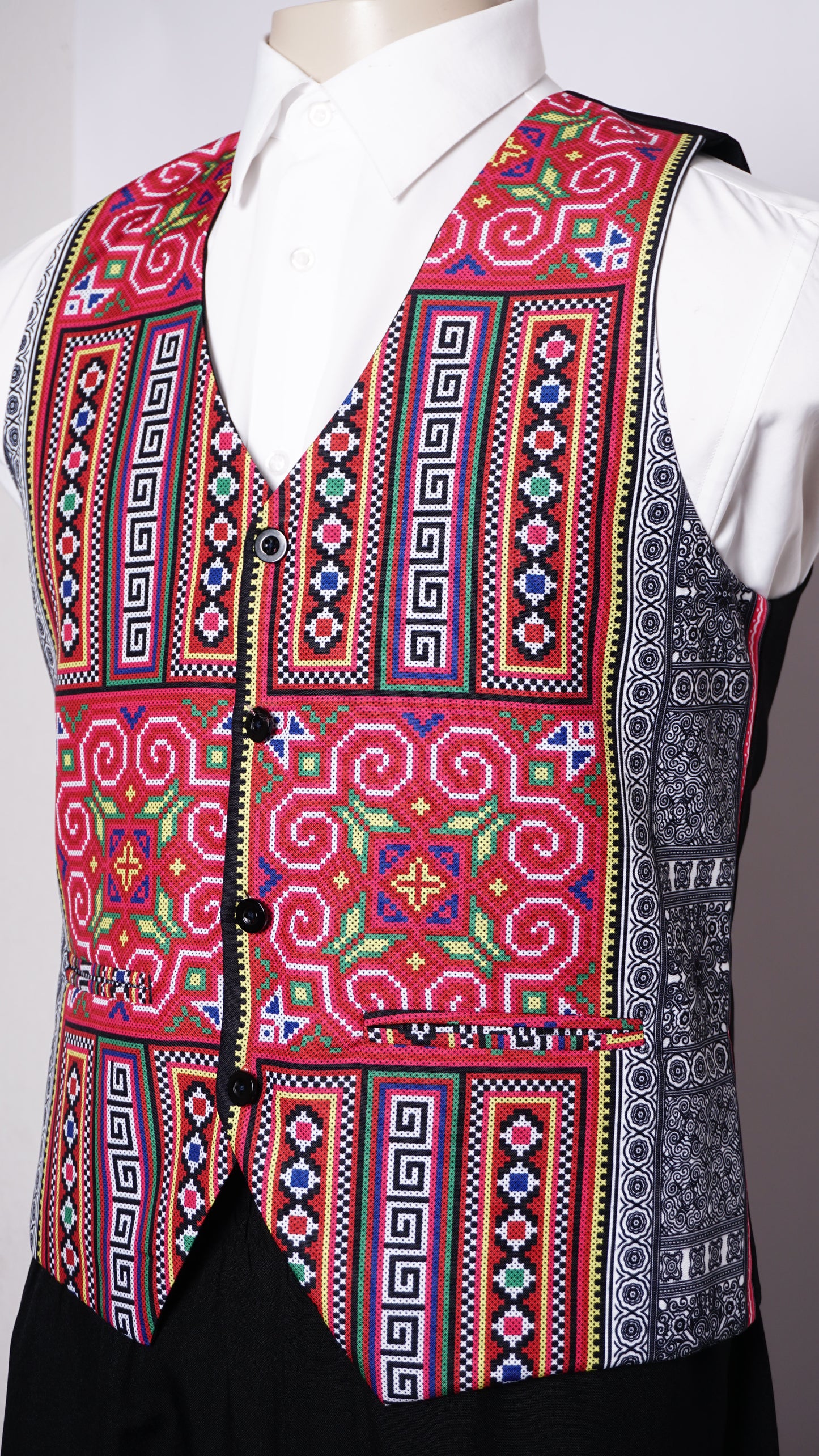 Printed Hmong Vest