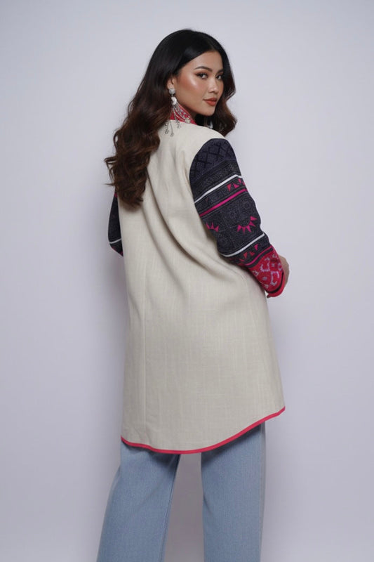 Hill Tribe High-Low Cardigan (40")