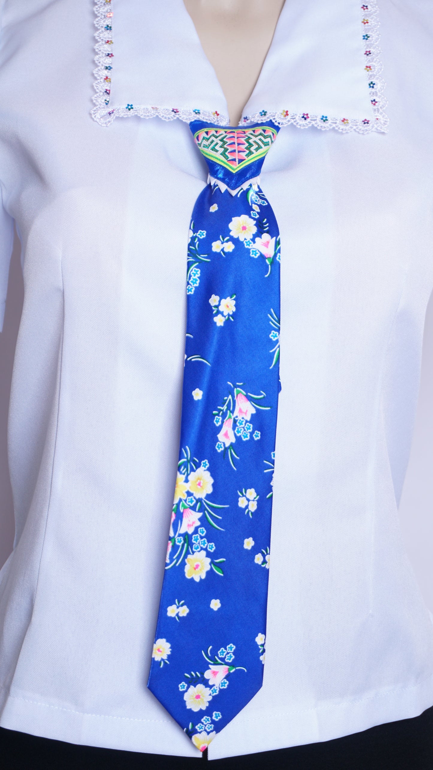 Women Blue Tie