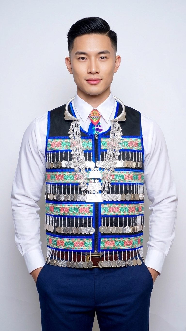 Machine Sew Money Vest-Blue (42”)