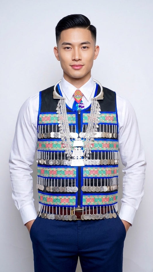 Machine Sew Money Vest-Blue (42”)