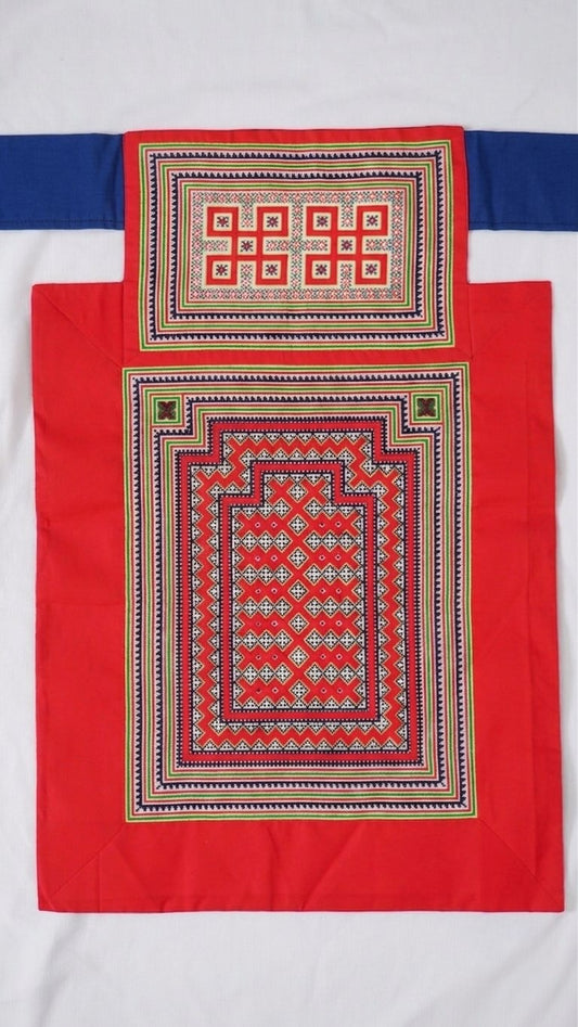 Handmade Hmong Baby Carrier- Red