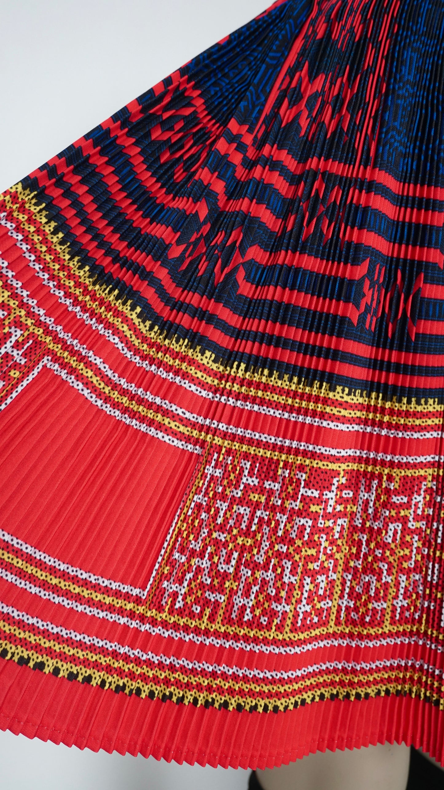 Printed Red Skirt