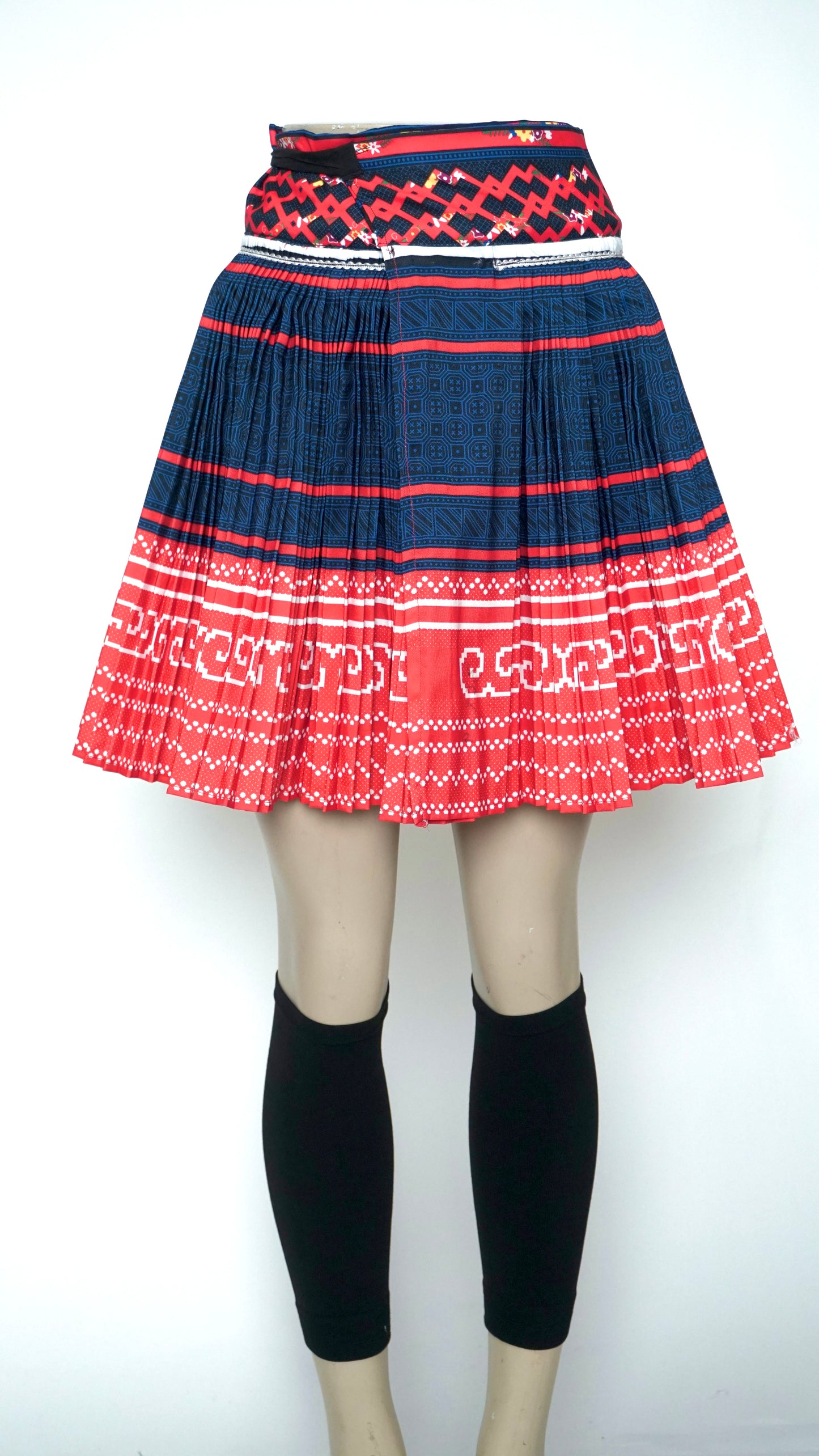 Printed Red-Blue Skirt