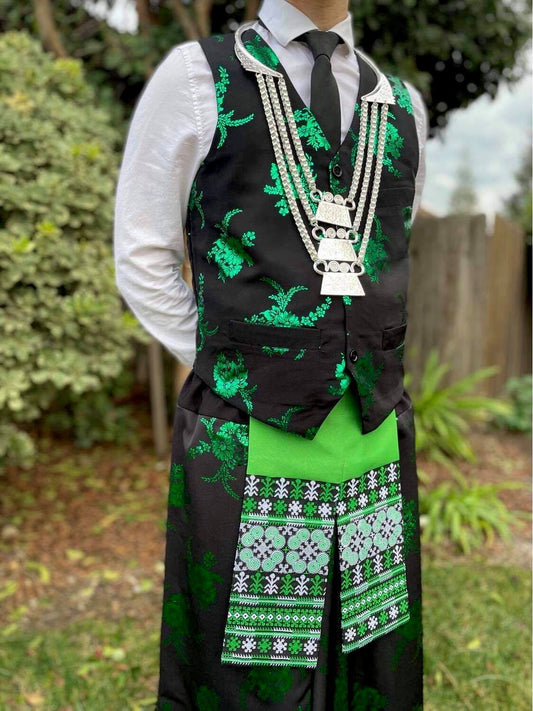 Green Traditional Floral