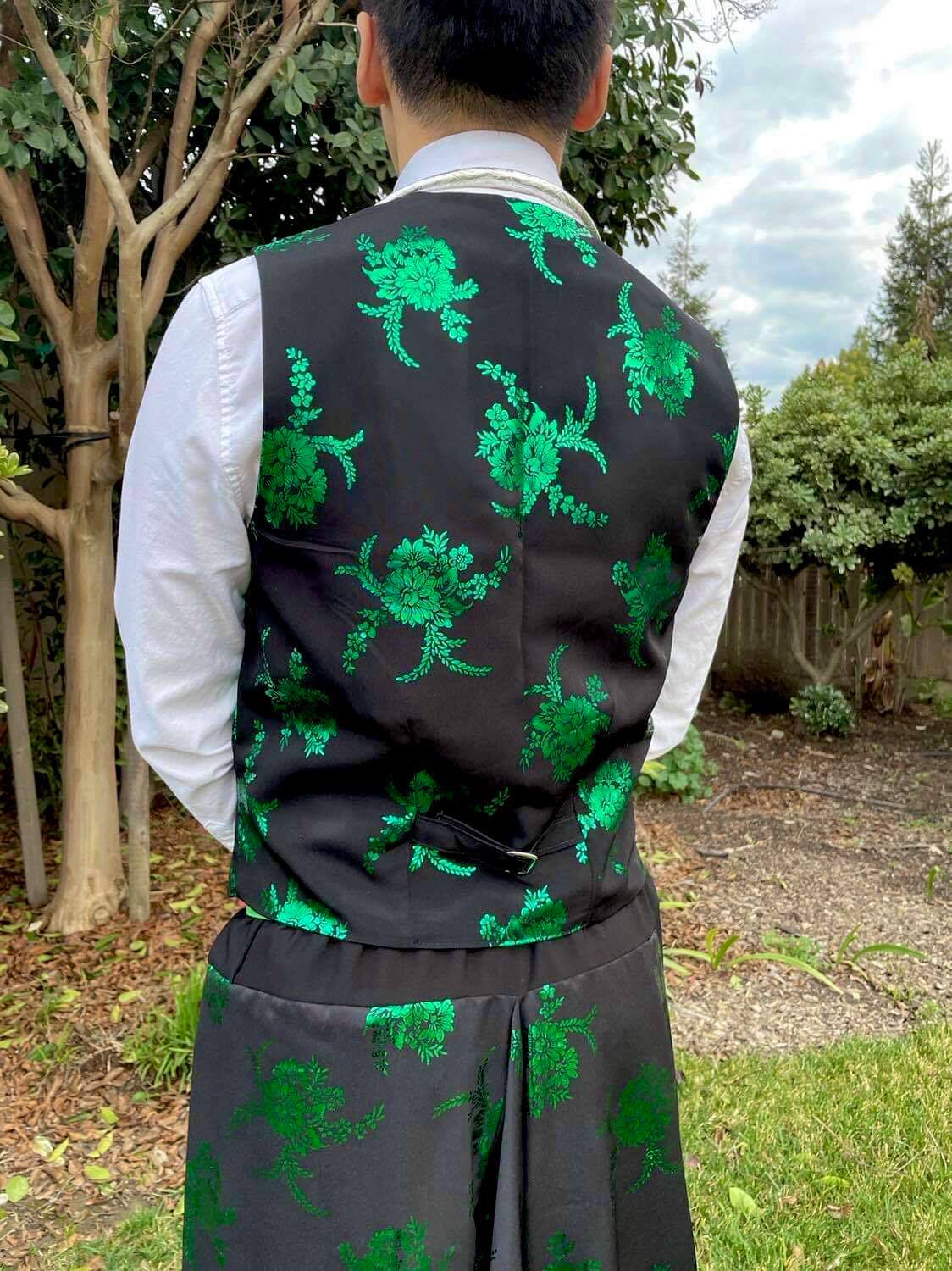 Green Traditional Floral