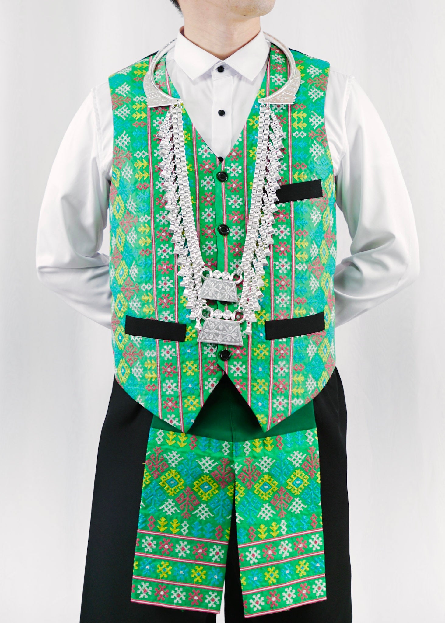 Hmong pajntaub shops coin vest for boys