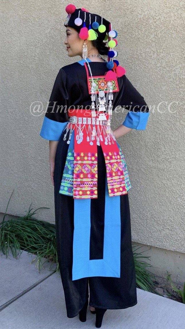 Size 42 | M | Adult | Hmong Traditional Outfit | Shirt & Sev | selling Skirt Not Included | Panda