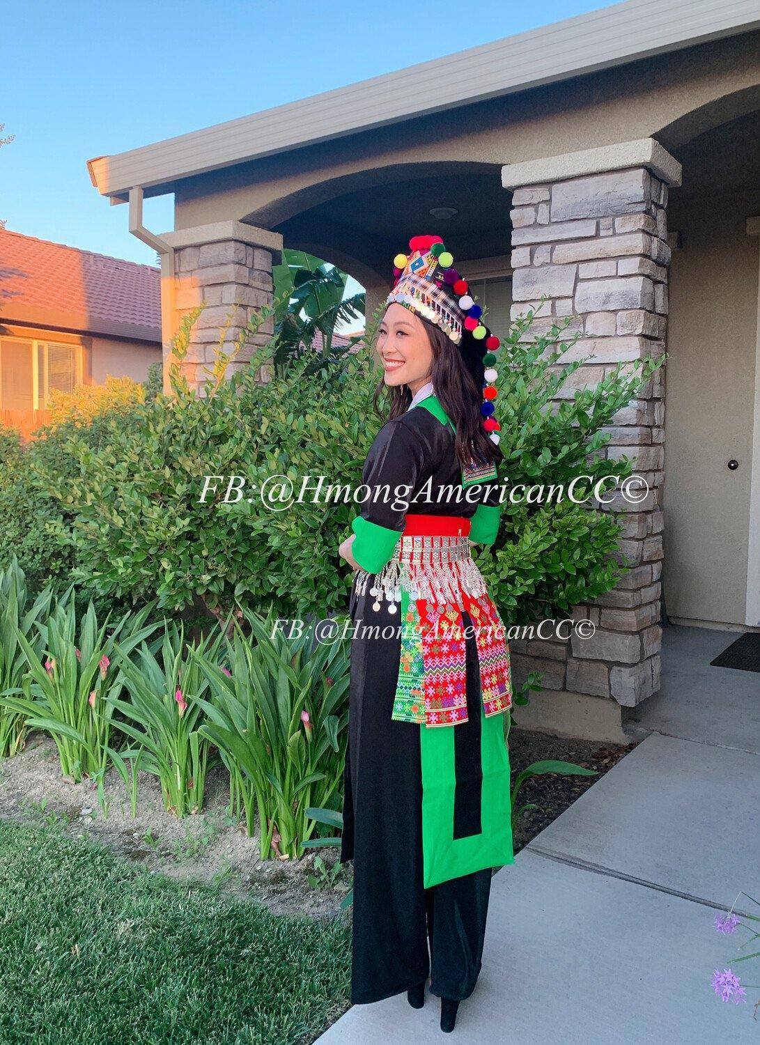 Hmong clothes - Green - Hmong Custom Clothes